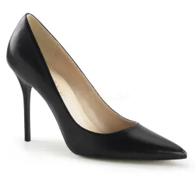 4 Inches Black Matte Classic Stilettos