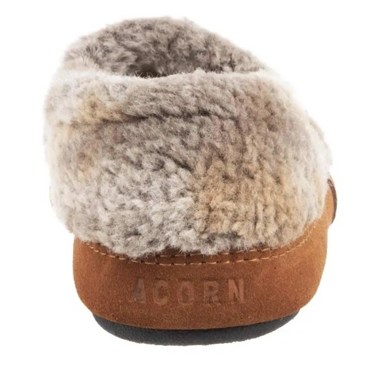 Acorn Women's Moc Slipperss - Memory Foam, Brown Berber, Large | A10080BOBWL