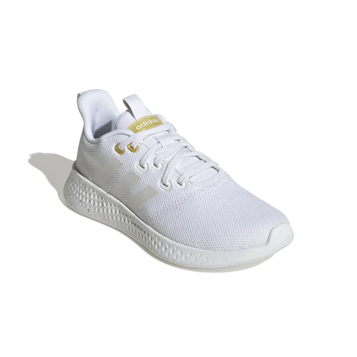 ADIDAS White/Yellow Puremotion Running Shoes