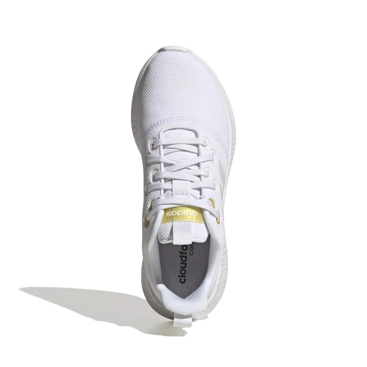 ADIDAS White/Yellow Puremotion Running Shoes