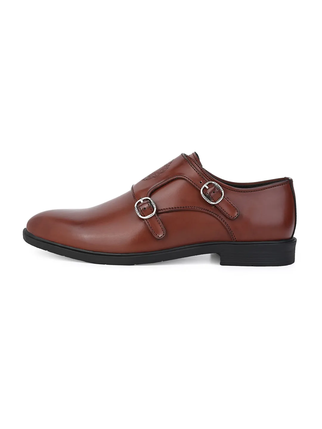 Alberto Torresi Men's Toro Brown Double Monk Straps