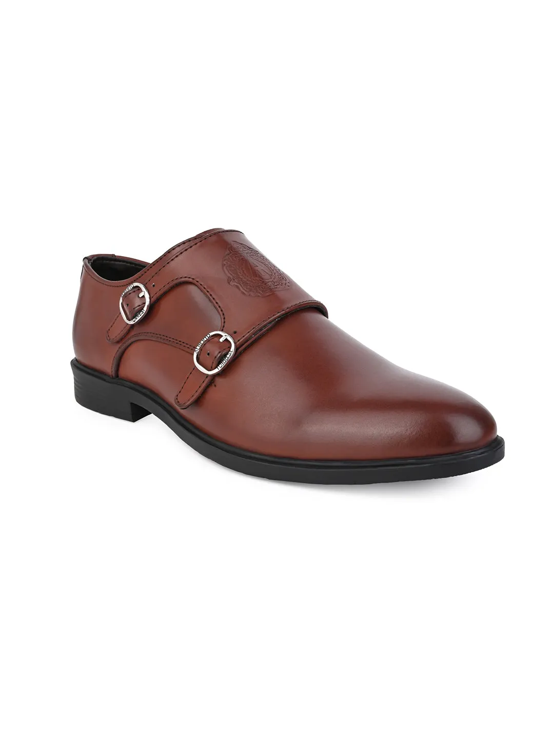 Alberto Torresi Men's Toro Brown Double Monk Straps