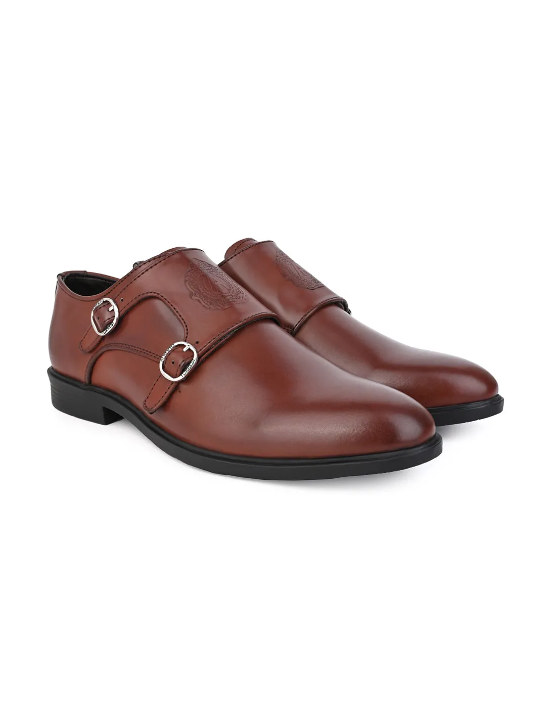 Alberto Torresi Men's Toro Brown Double Monk Straps