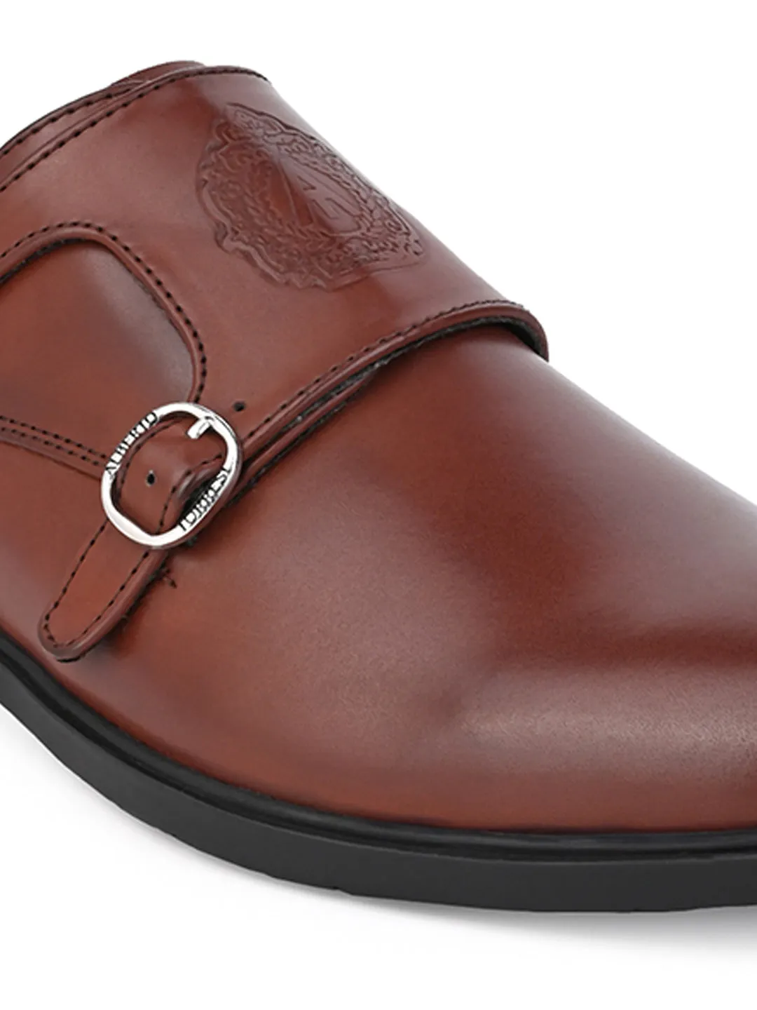 Alberto Torresi Men's Toro Brown Double Monk Straps