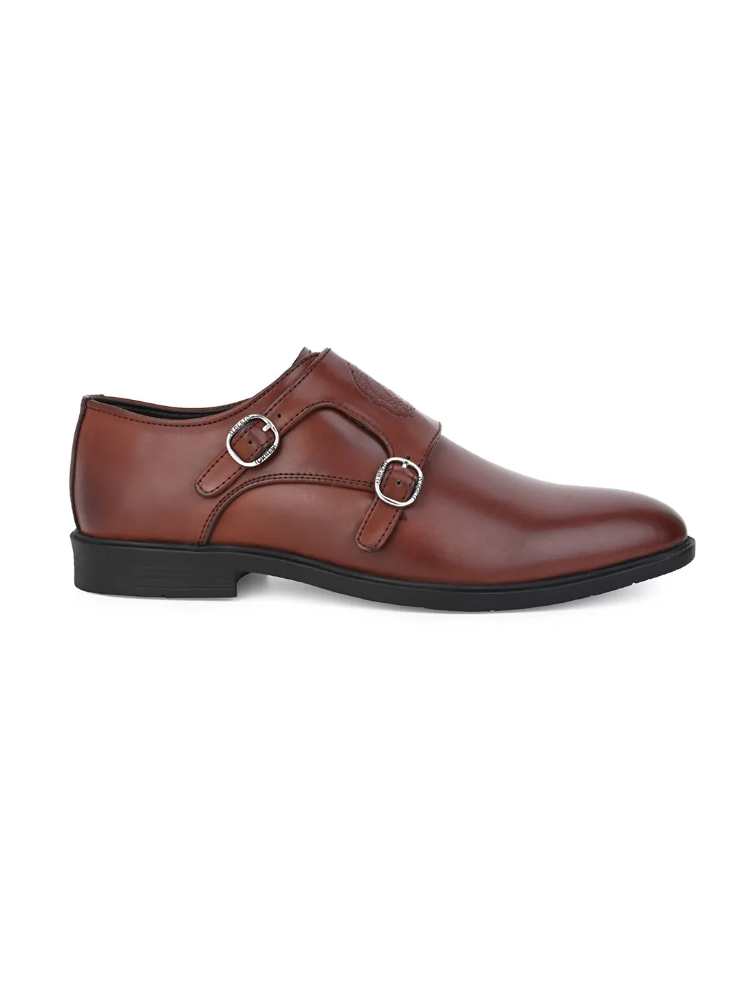 Alberto Torresi Men's Toro Brown Double Monk Straps