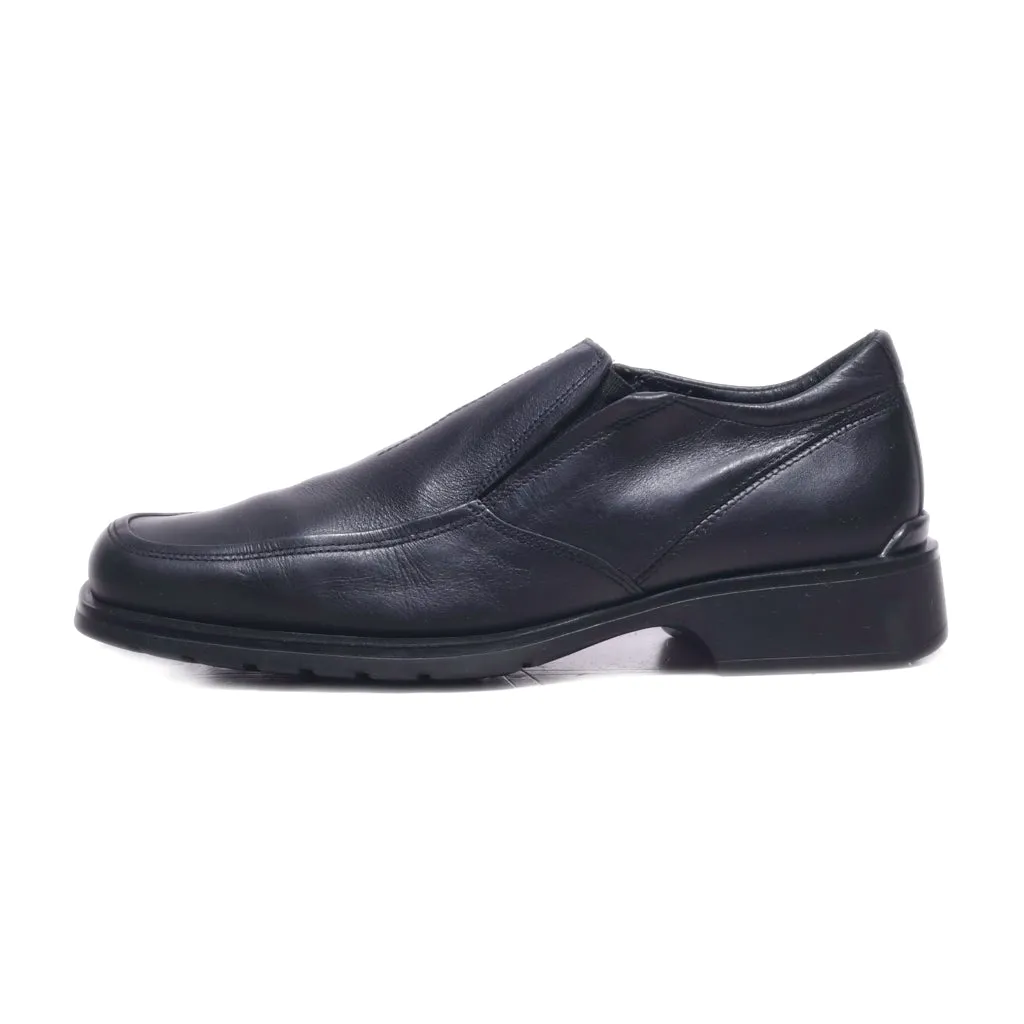 Aldo Loafers Leather Black Colour For Men