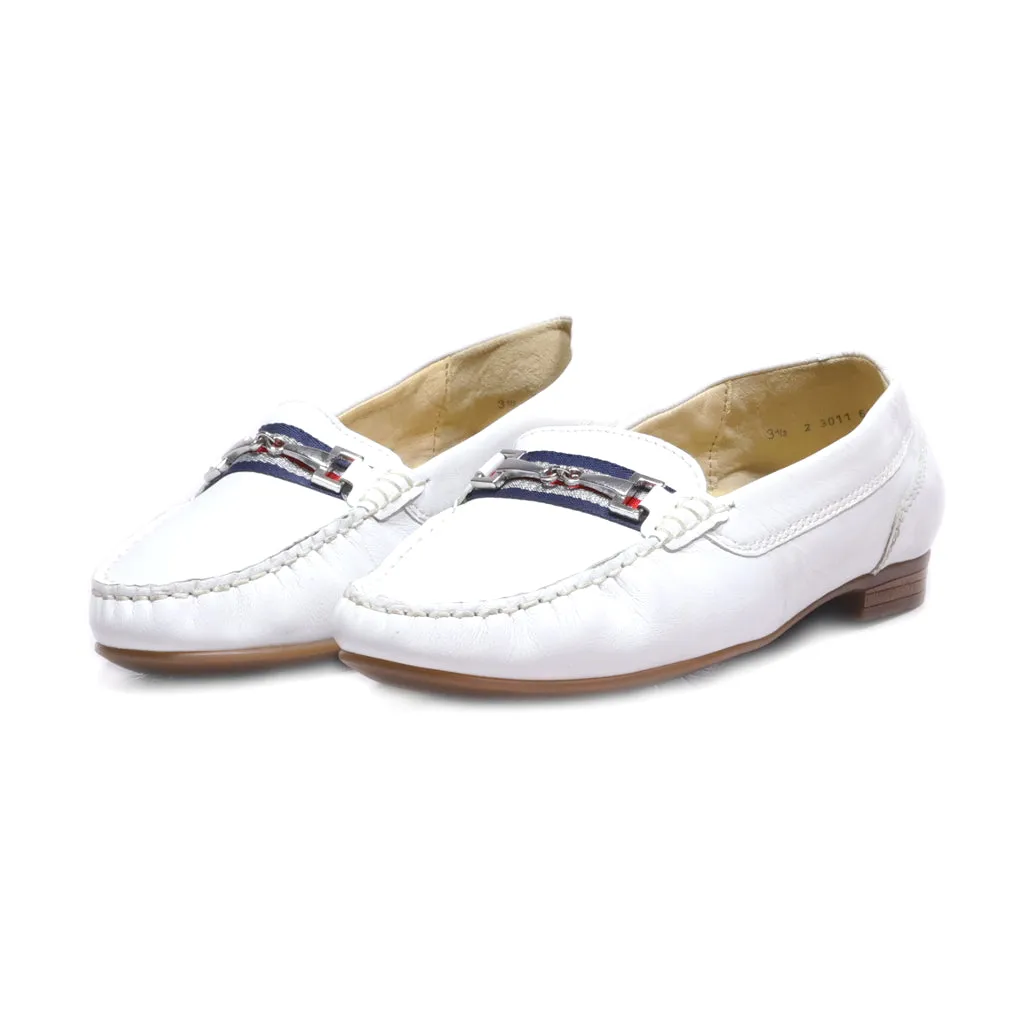 Ara Loafers Leather White Colour For Women