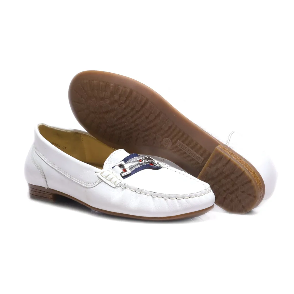 Ara Loafers Leather White Colour For Women