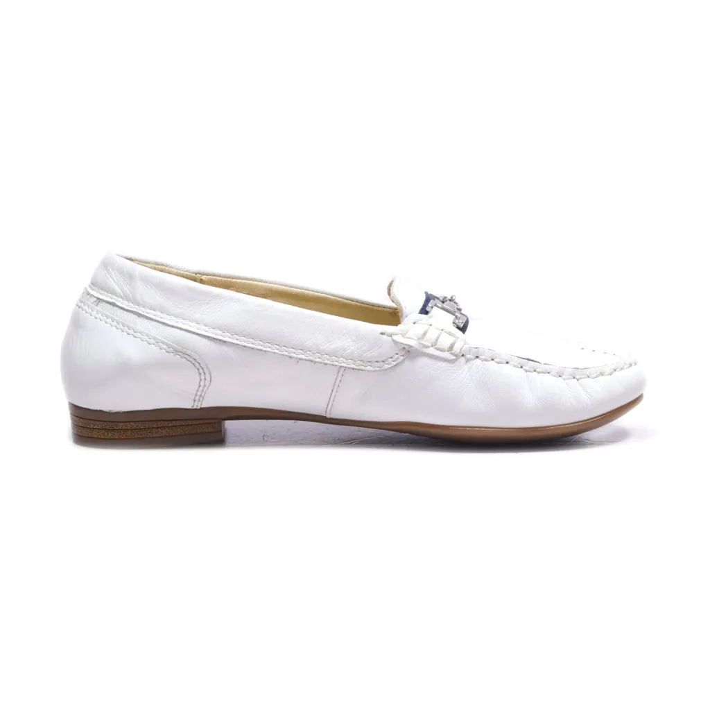 Ara Loafers Leather White Colour For Women