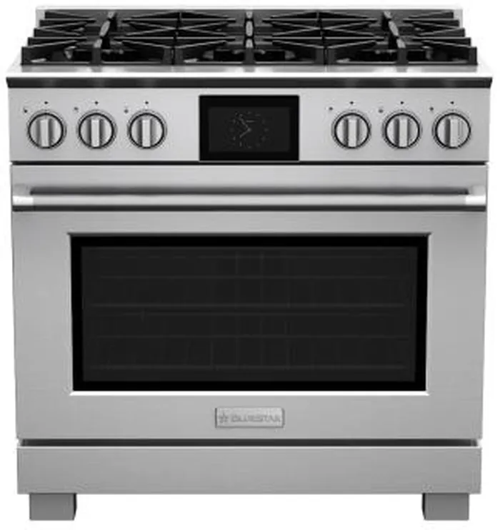 Bluestar - 36 Inch Dual Fuel Range in Stainless (Premium Floor Model) - BSDF366BW