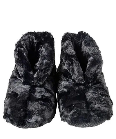 Bootie Slipper - Cuddly Faux Fur in Black (SOLD OUT)