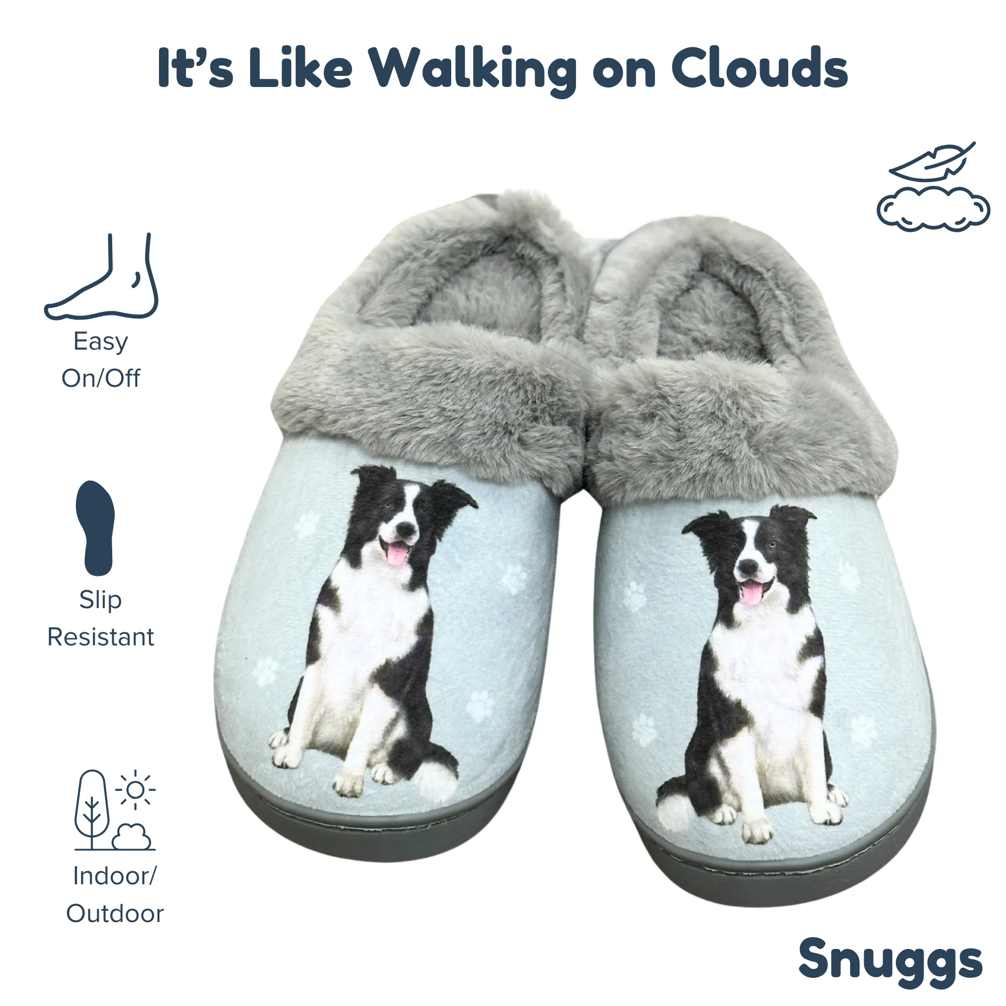 Border Collie Snuggs Slipper