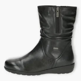 Caprice Leather Ankle Boots with Airmotion and Waterproof Tex