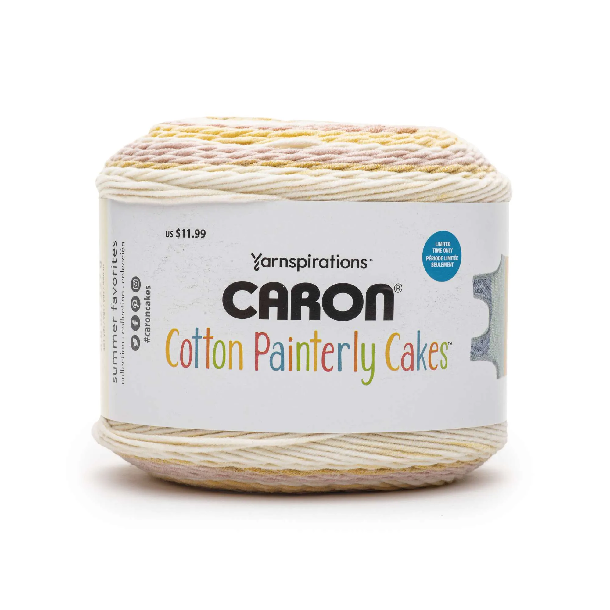 Caron Cotton Painterly Cakes Yarn - Discontinued shades