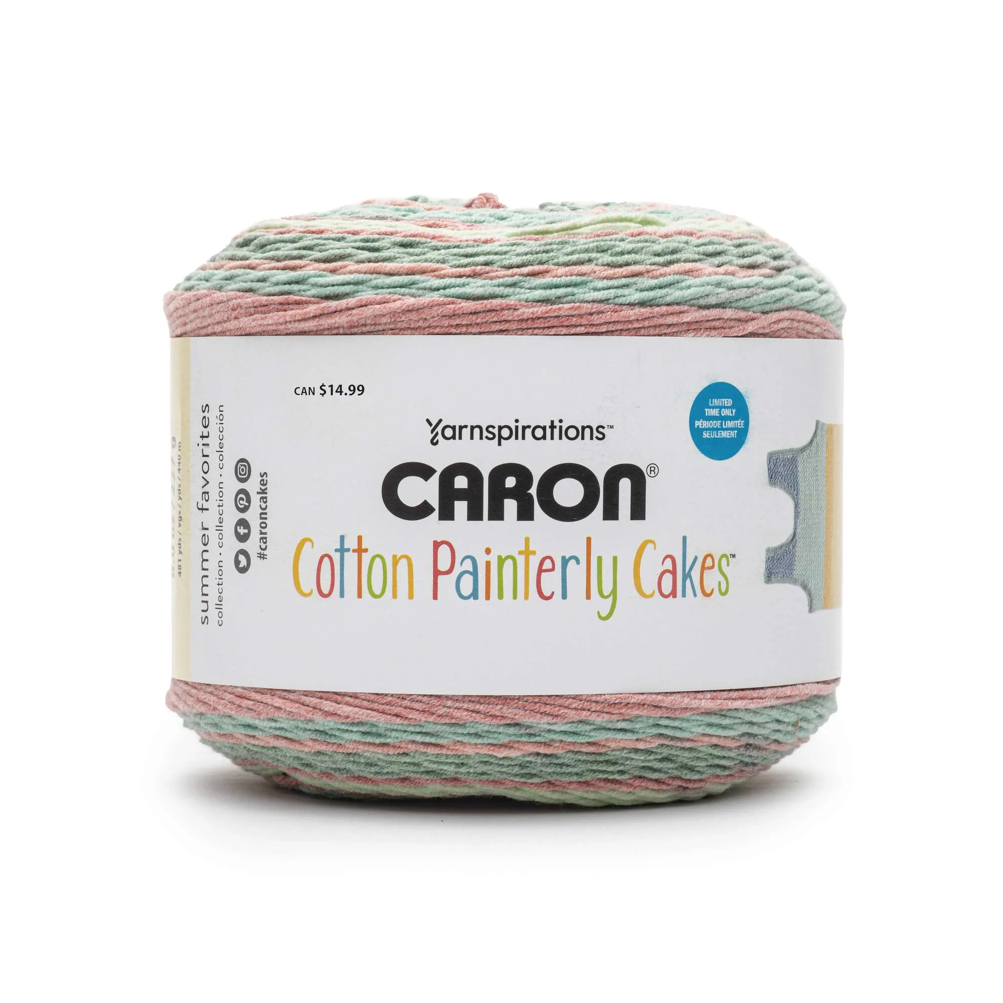 Caron Cotton Painterly Cakes Yarn - Discontinued shades