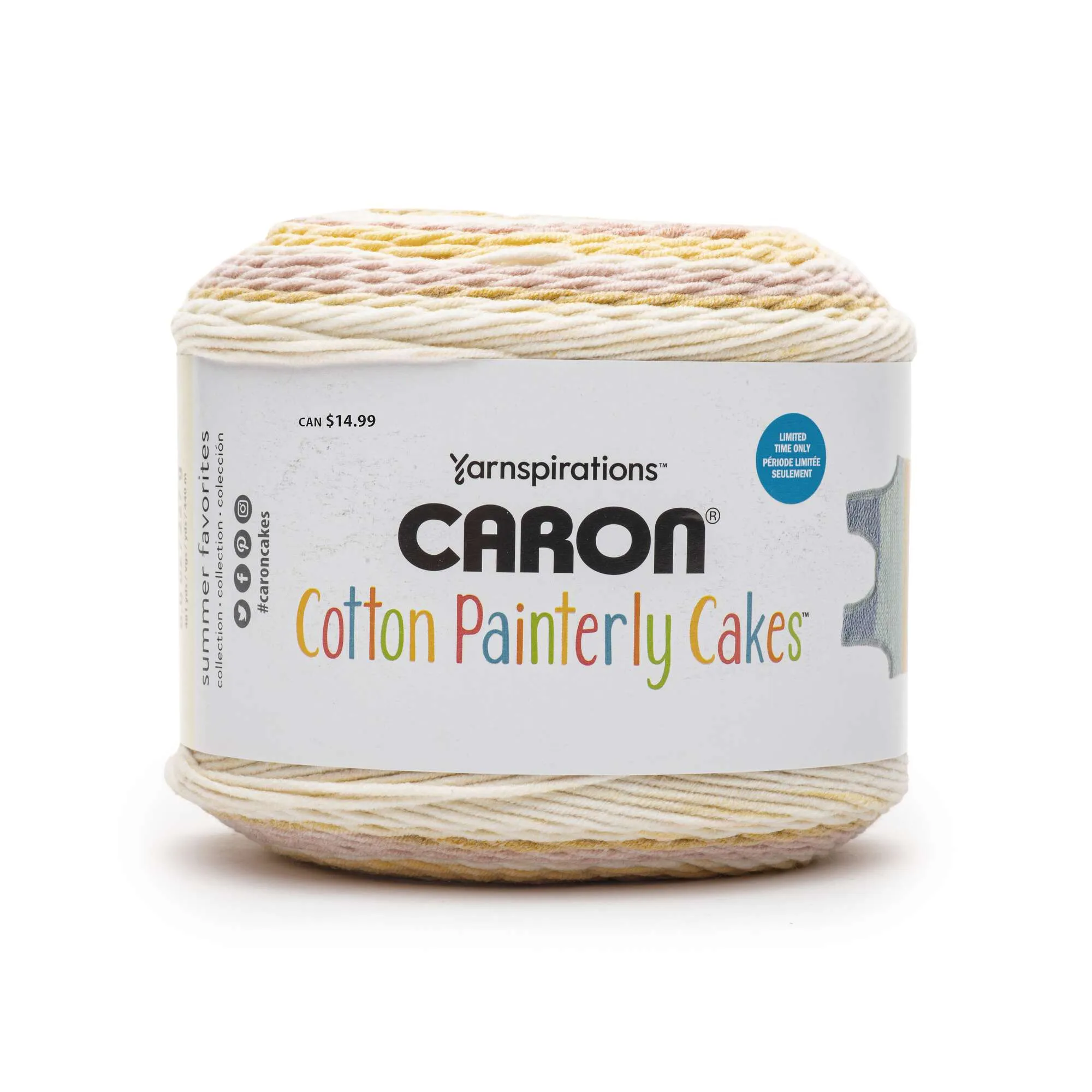 Caron Cotton Painterly Cakes Yarn - Discontinued shades