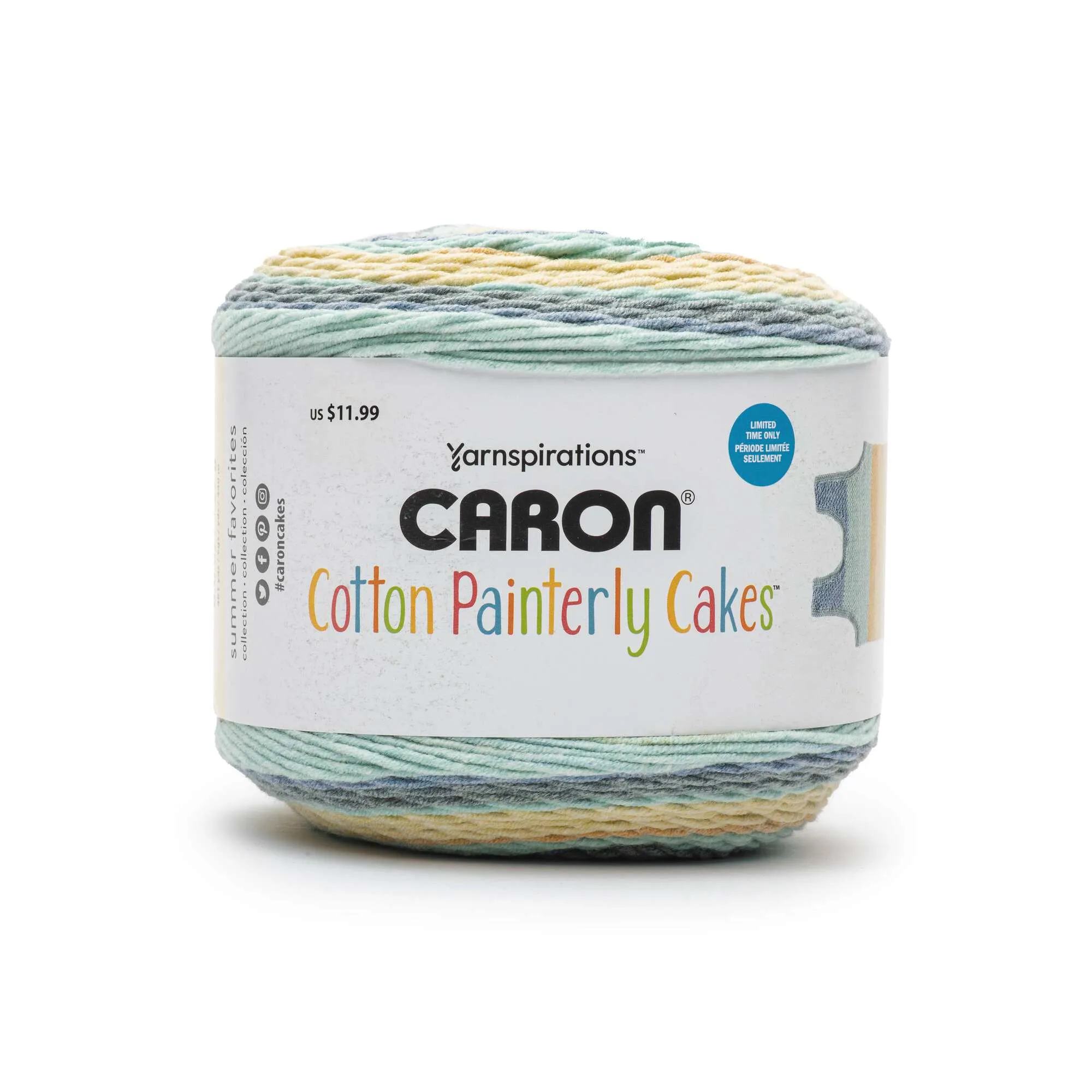 Caron Cotton Painterly Cakes Yarn - Discontinued shades