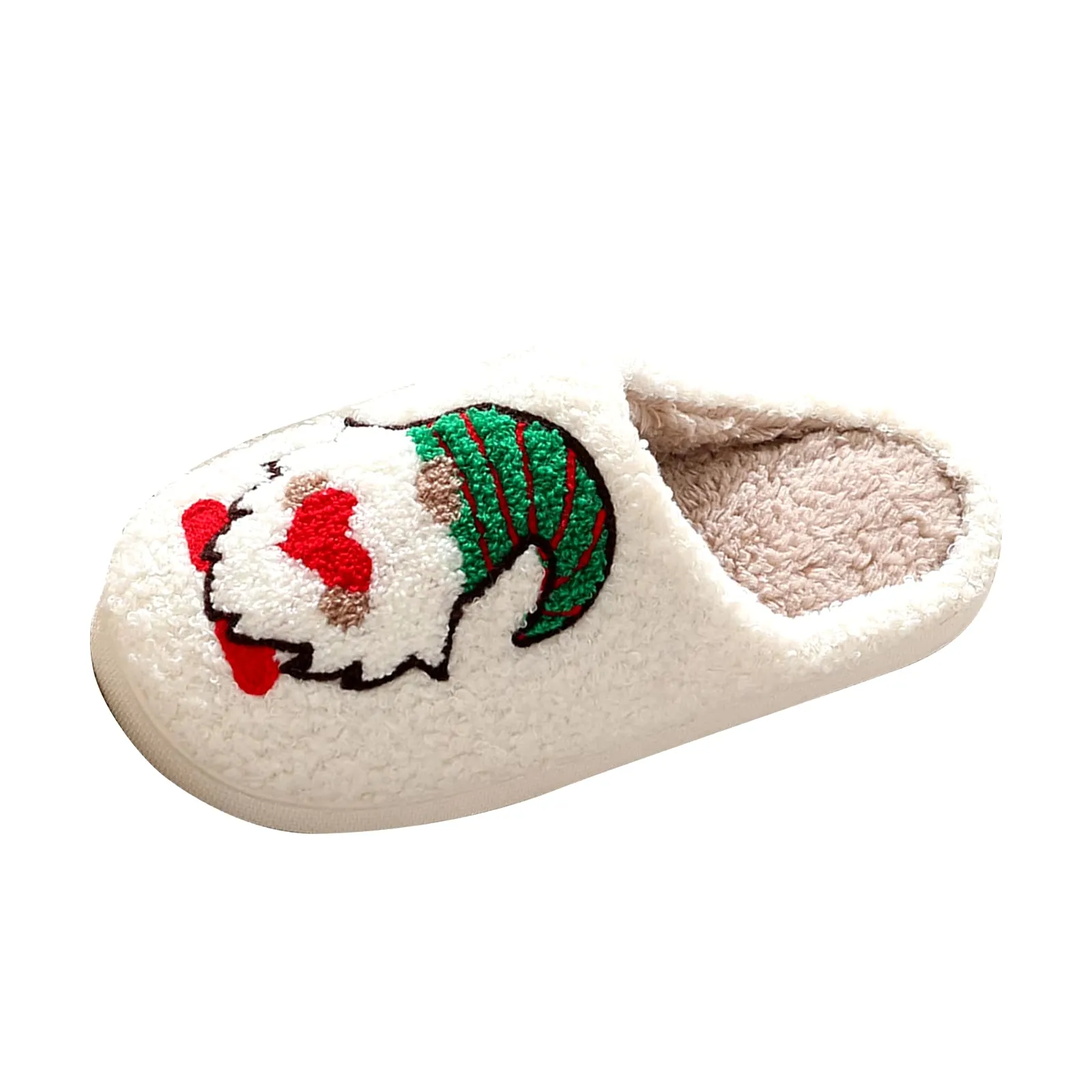 Christmas Slippers for Women Men Soft Plush Fuzzy Winter Holiday Slipper Retro Slippers Comfy Bedroom Christmas Slippers Outdoor