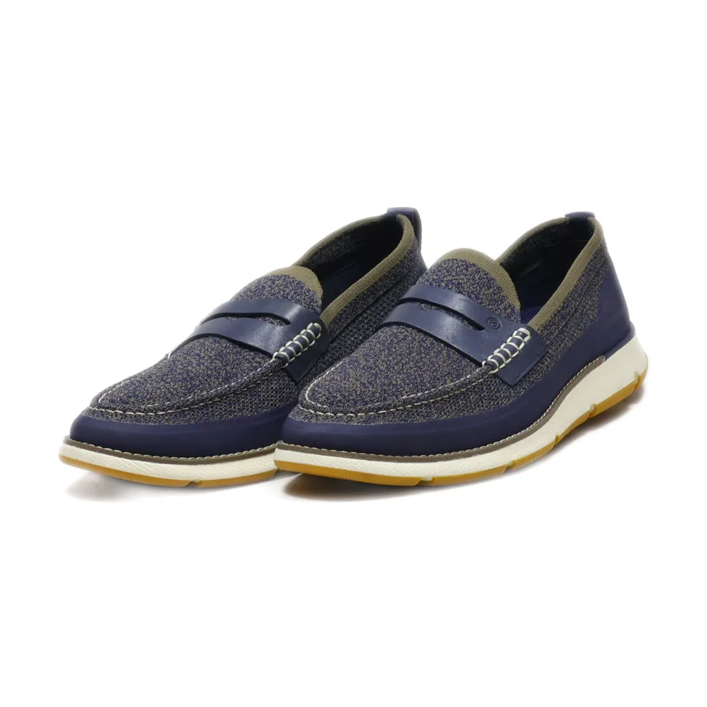 Cole Haan Loafers Leather Blue Colour For Men