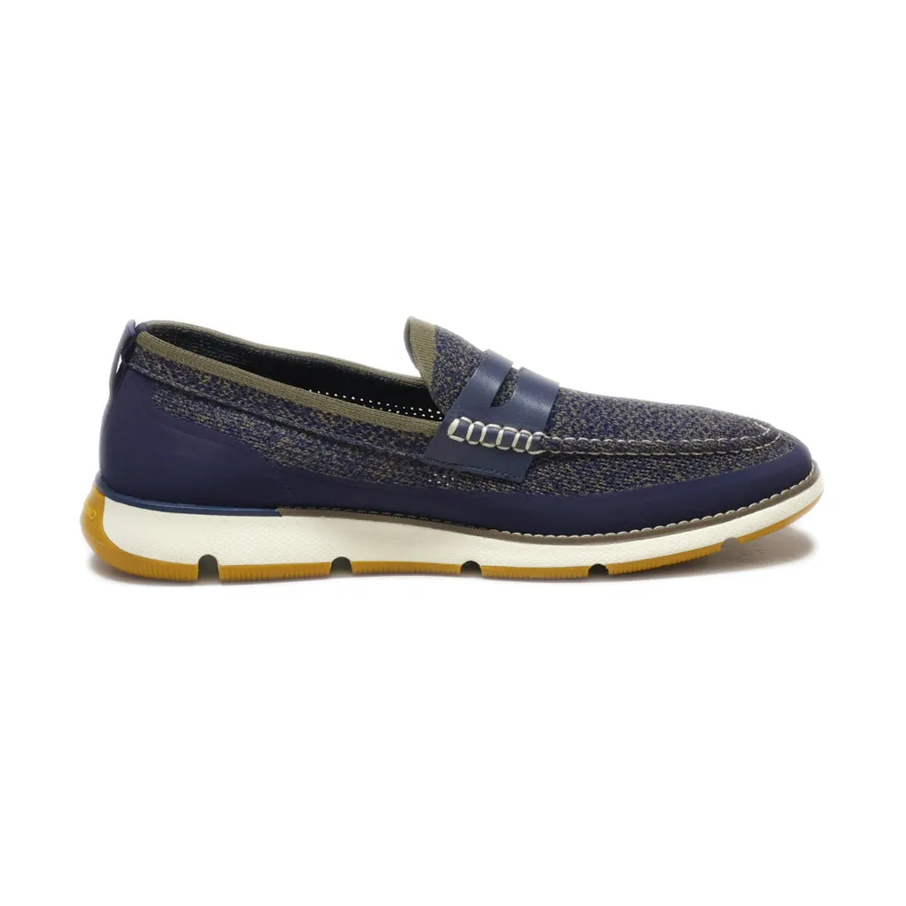 Cole Haan Loafers Leather Blue Colour For Men