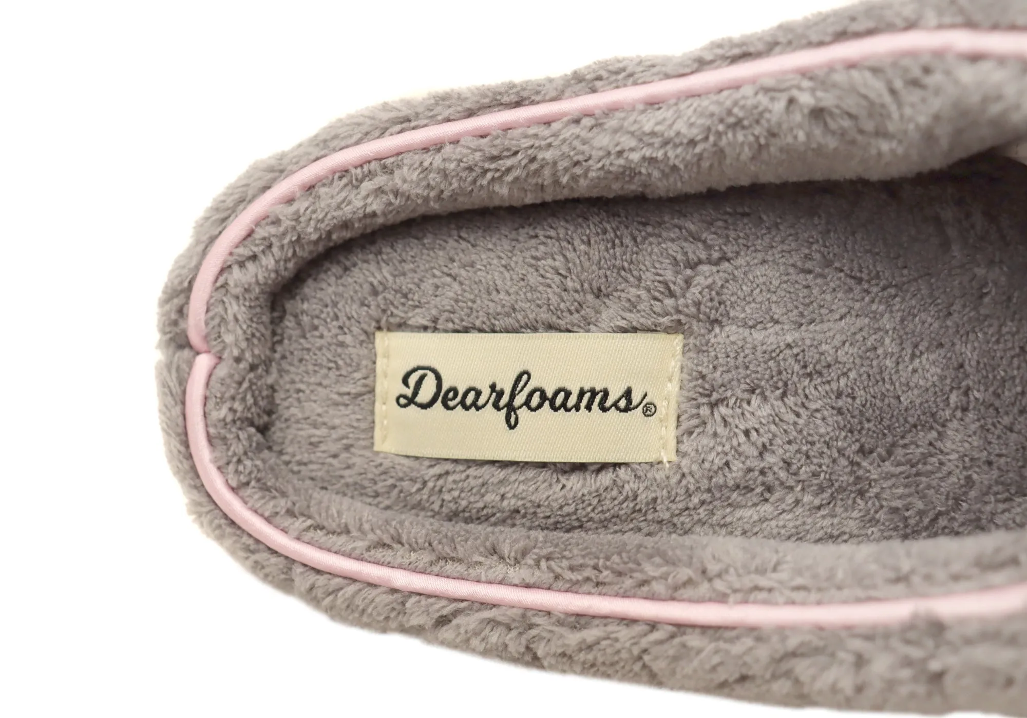 Dearfoams Womens Leslie Quilted Terry Clog Wide Fit Indoor Slippers