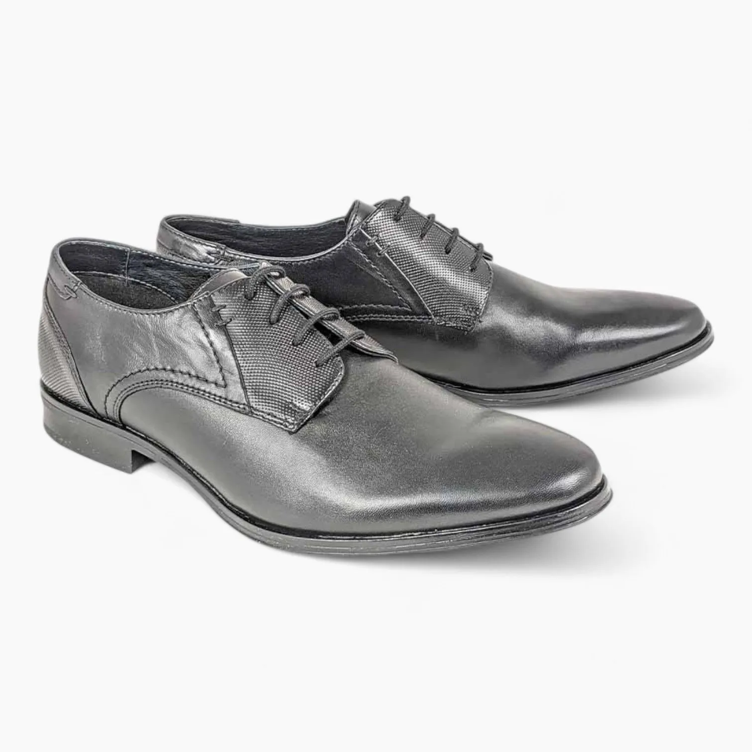 Dubarry Drago Black Derby Shoes – Wide Fit Leather Lace-Up