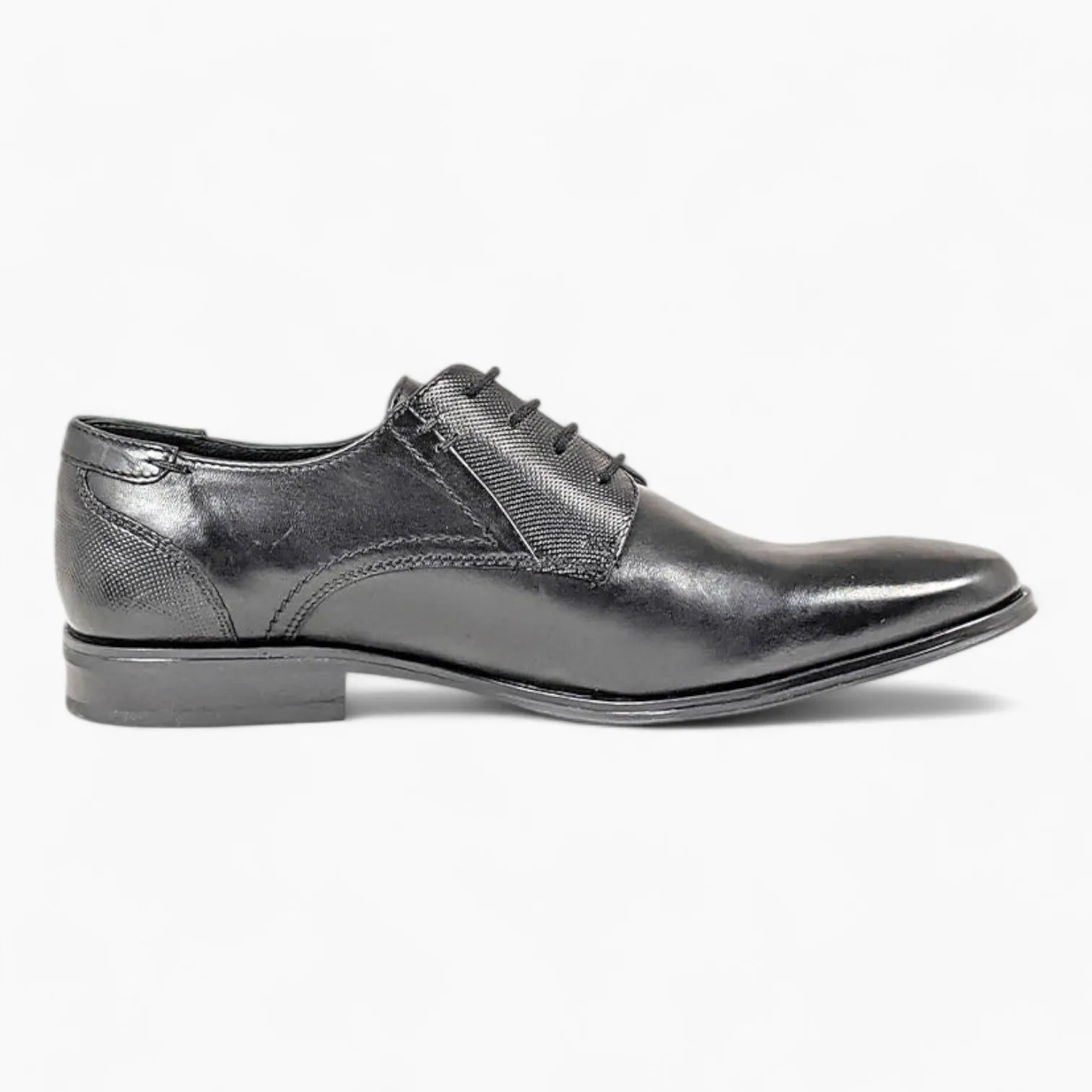 Dubarry Drago Black Derby Shoes – Wide Fit Leather Lace-Up