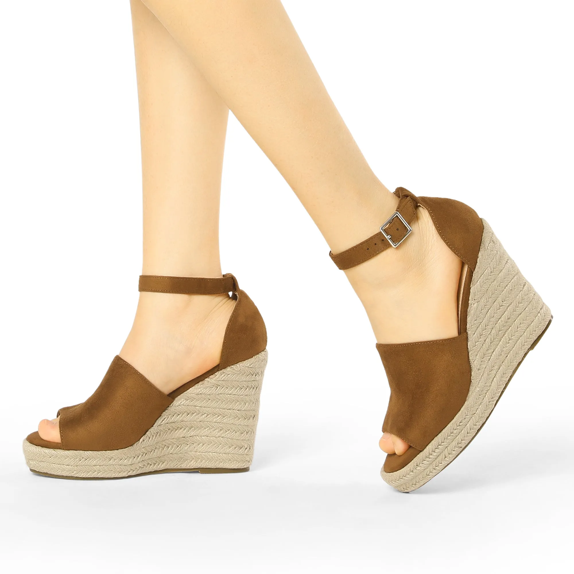 Espadrilles Platform Heel Wedges Sandals