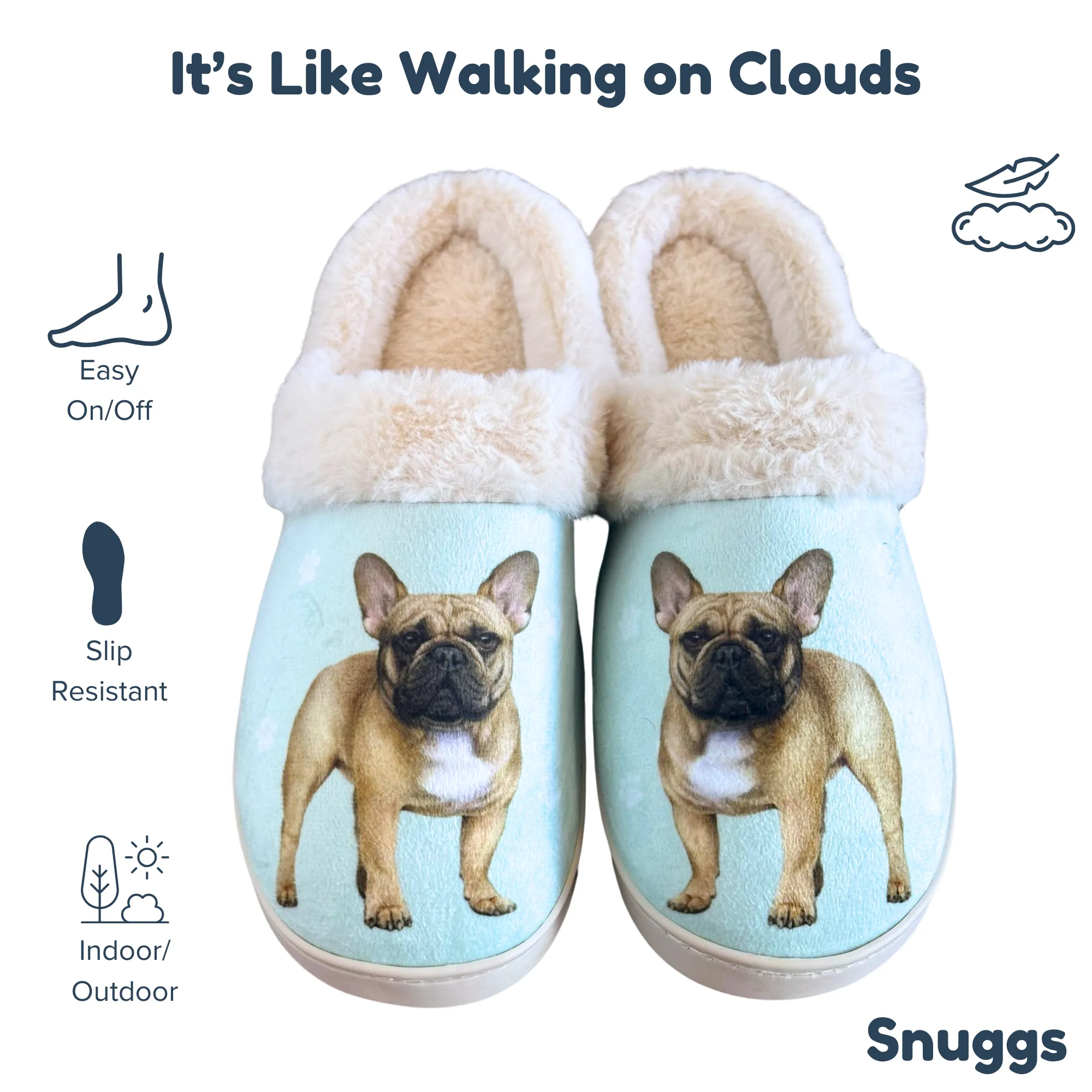 French Bulldog Snuggs Slippers