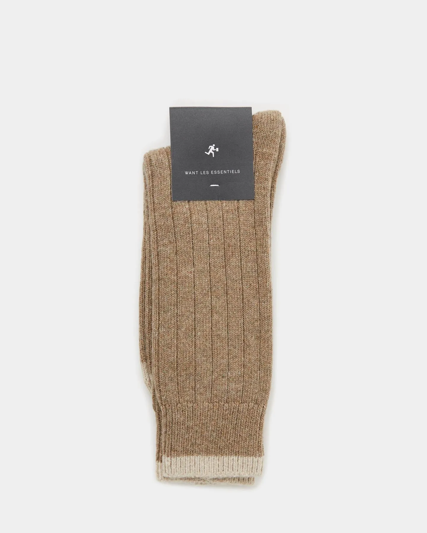 Glenn Wide Rib Long Socks