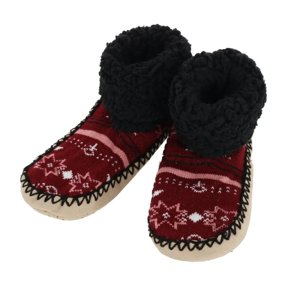 Gold Medal Women's Aztec Print Foldover Bootie Slipper