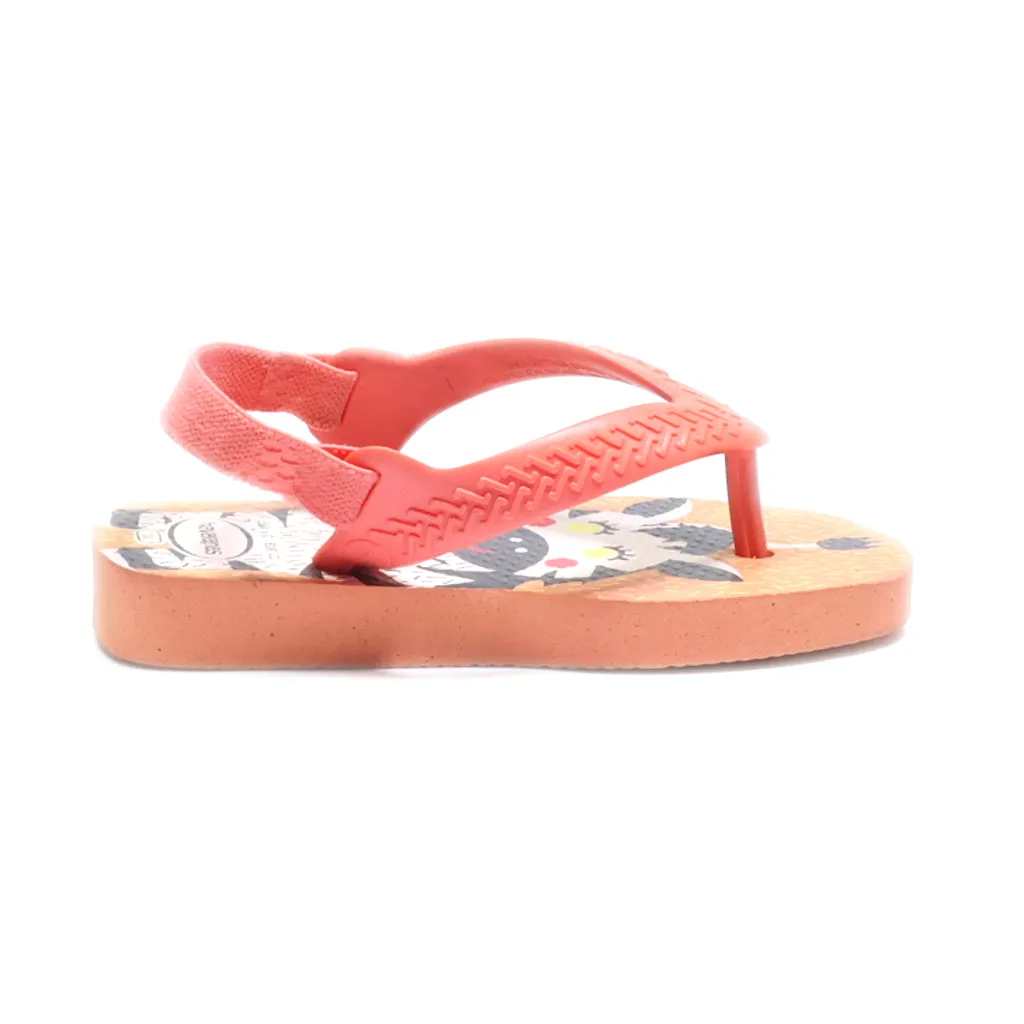 Havaianas Brasil Logo Flat Sandals Eva Pink Colour For Kids