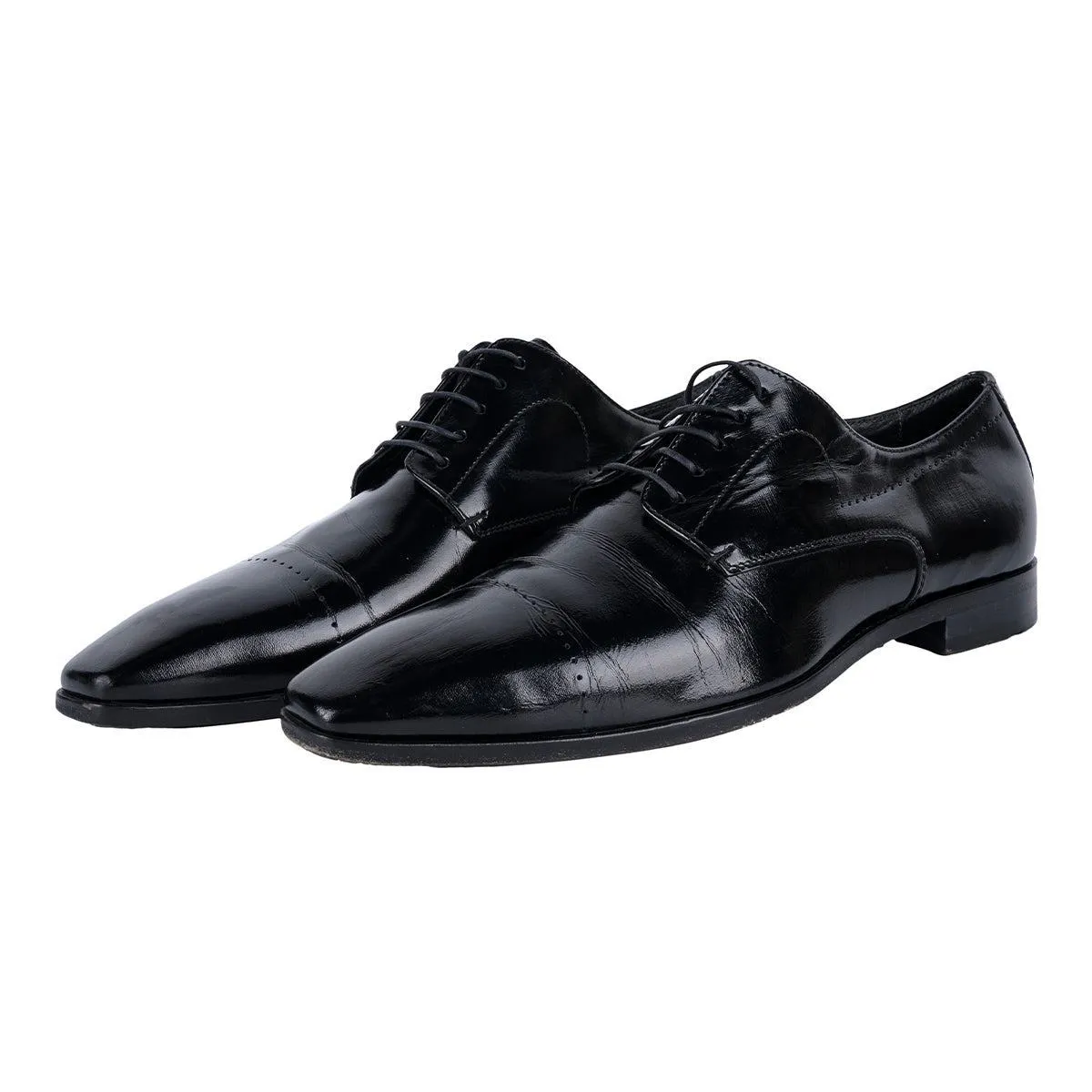 Hugo Boss Boss By Formal Lace Ups Leather Black Colour For Men