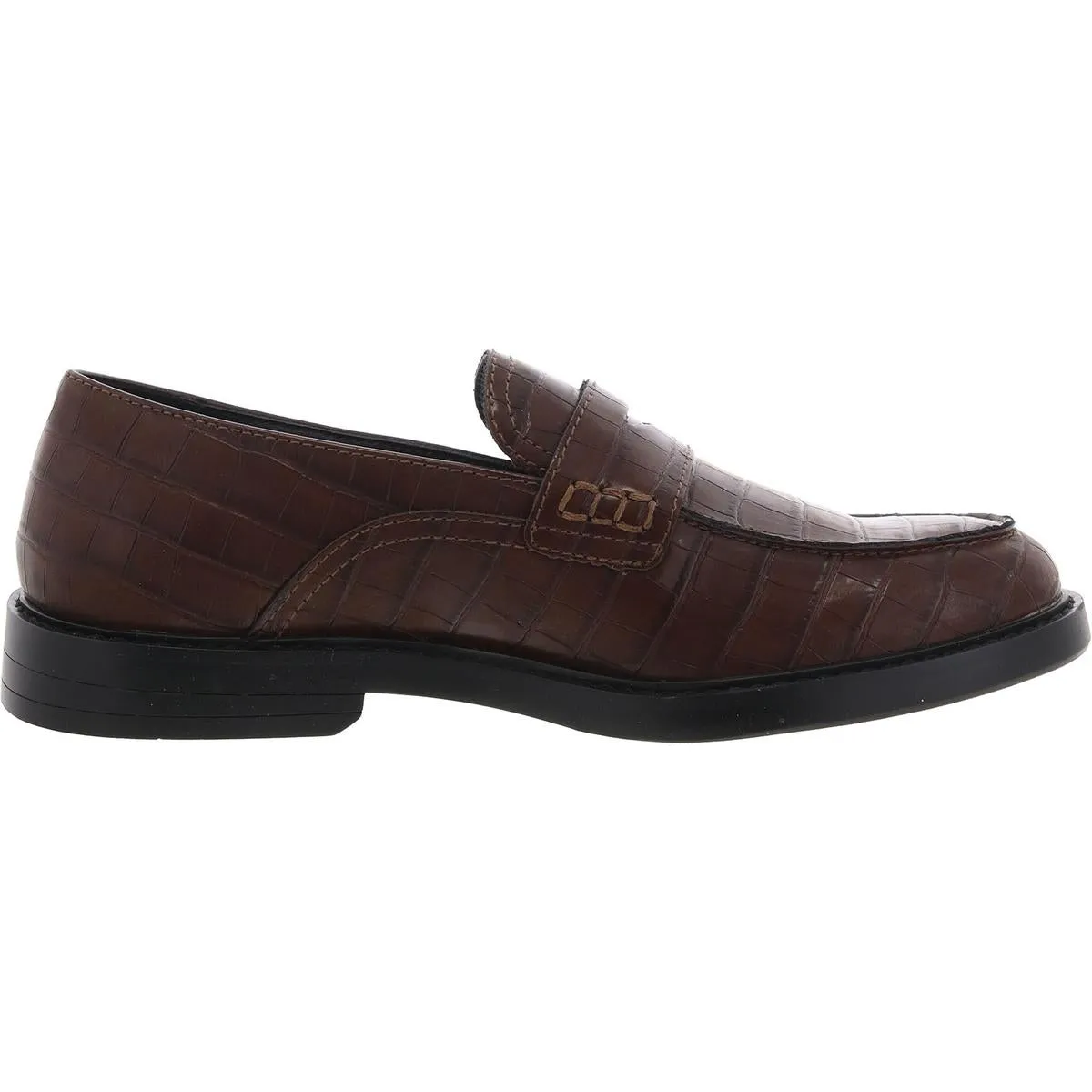 INC Mens Griffin Faux Leather Slip-On Loafers