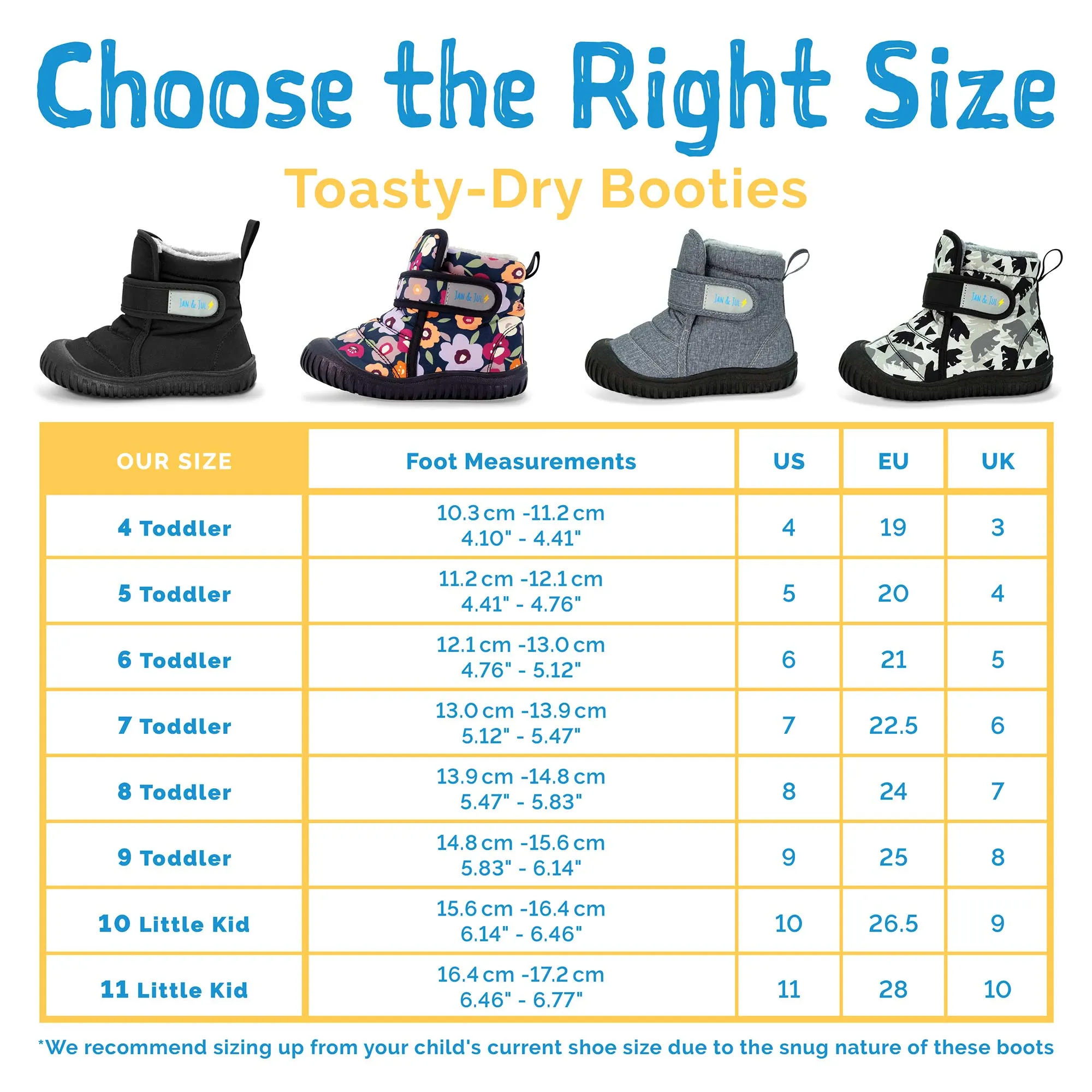 Jan & Jul Kids Toasty-Dry Boots/Booties - Black