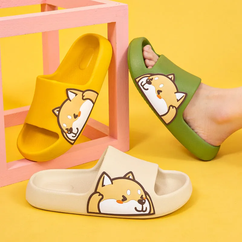 Kawaii Shiba Inu Comfy Indoor Slippers