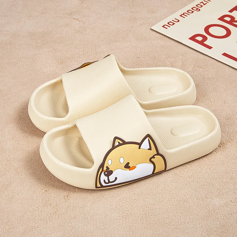 Kawaii Shiba Inu Comfy Indoor Slippers