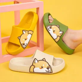 Kawaii Shiba Inu Comfy Indoor Slippers