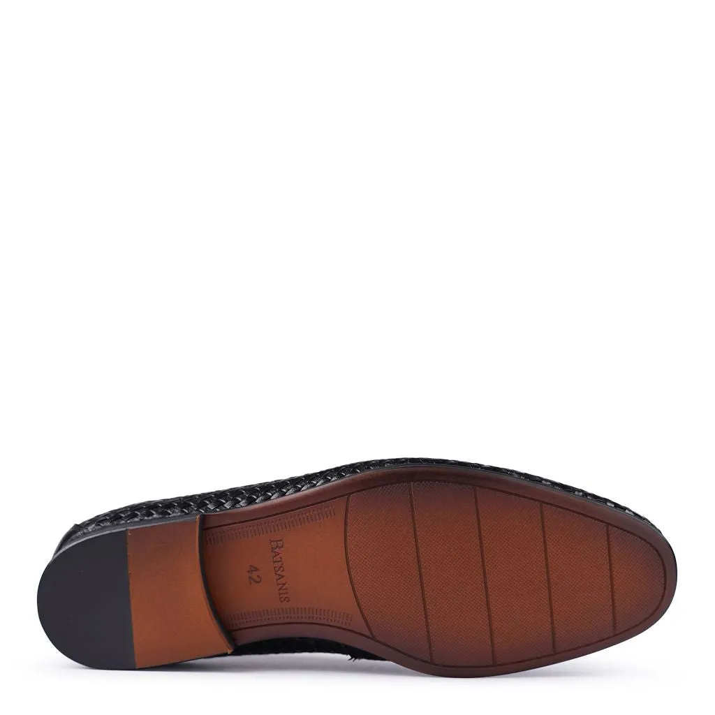 Lima Black Woven Loafers