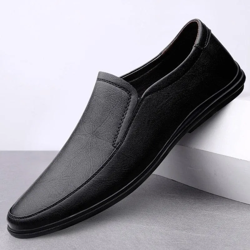 Luxury Mens Shoes Italian Loafers Breathable Designer Slip