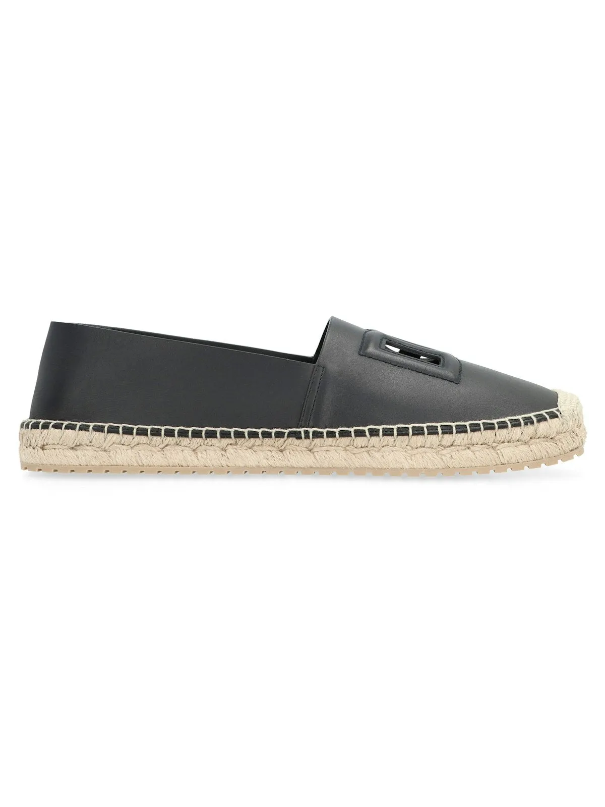 Men's Leather Espadrilles in Black | Size 42 | A50574AO602 Color 80999