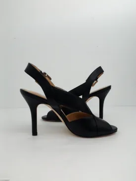 Michael Kors Women's Black Leather open Toe Casual Strappy Sandals size 5.5 M