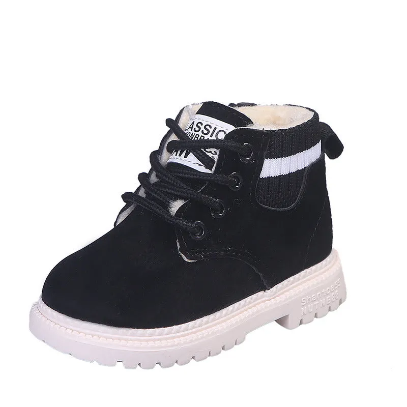 New Winter New Korean Fashion Front Zipper Princess Leather Boots