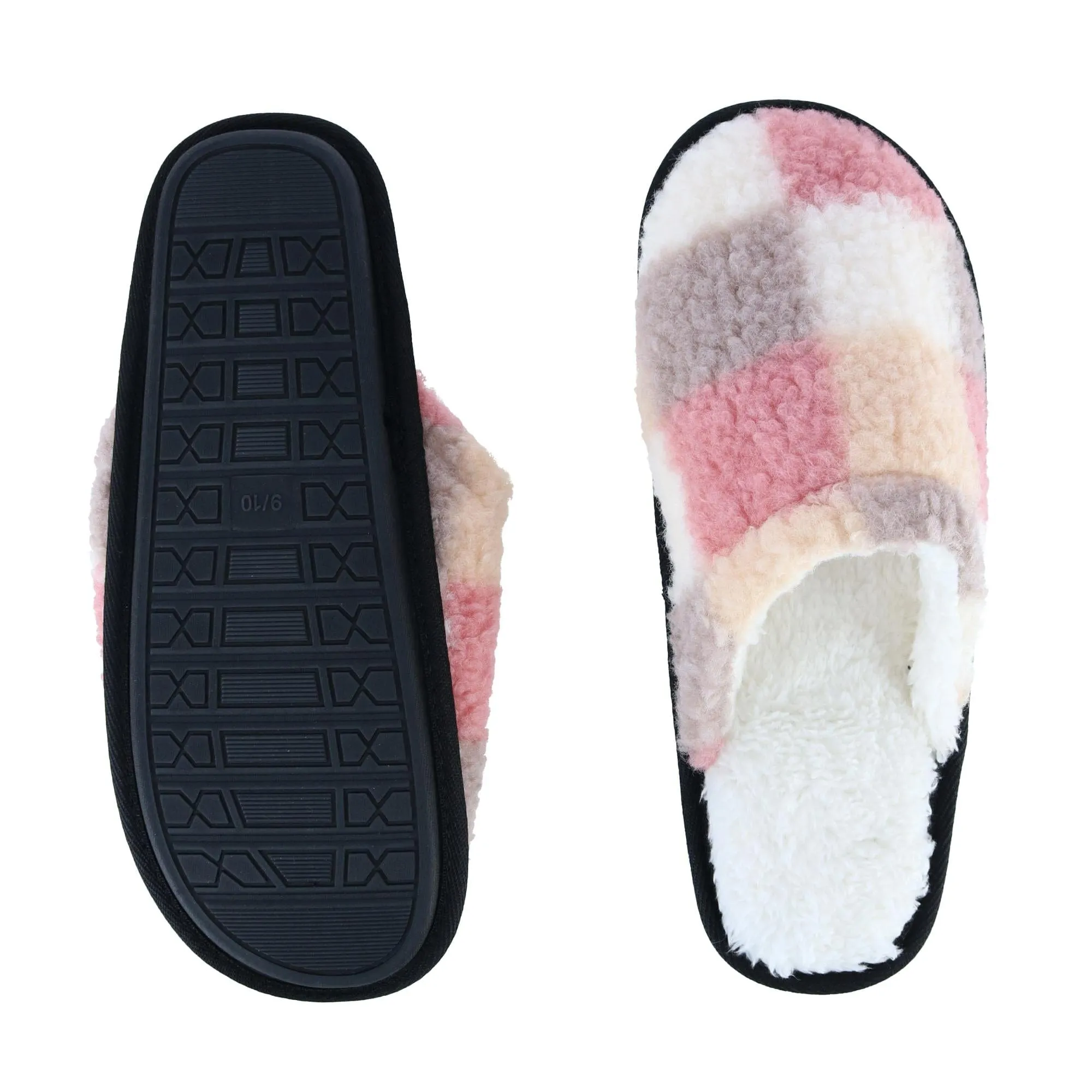 Polar Extreme Women's Multi Color Sherpa Lined Slippers