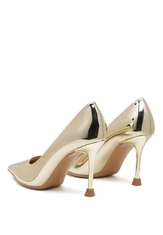 Poudre Metallic Pointed Stilettos