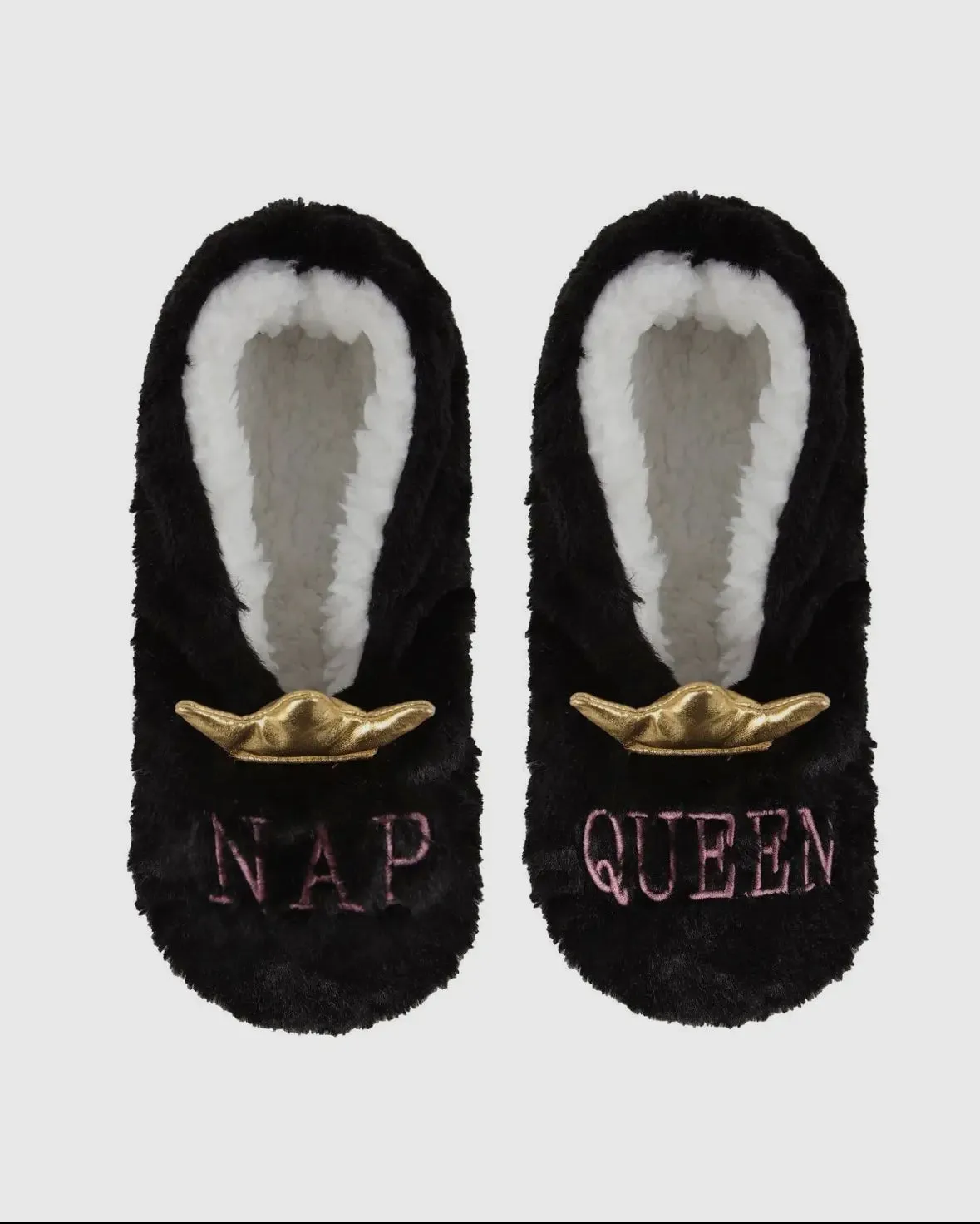 "Nap Queen" Sherpa Lined Slippers