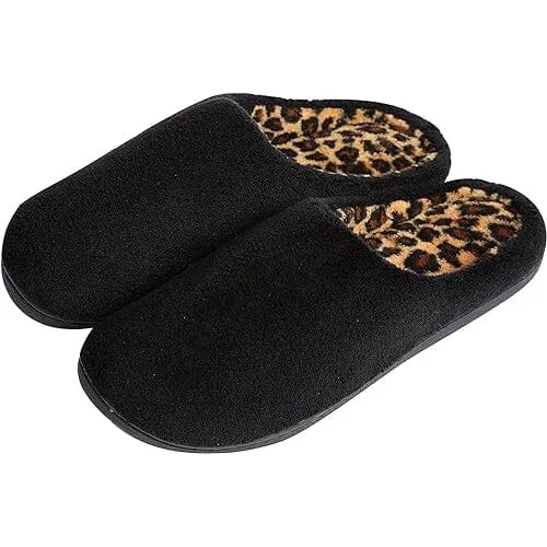 Roxoni Women's Clog Slippers Microterry Memory Foam Comfy Footbed