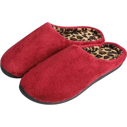 Roxoni Women's Clog Slippers Microterry Memory Foam Comfy Footbed