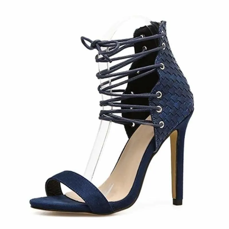 Strappy High Heel Stilettos Gladiator Sandals