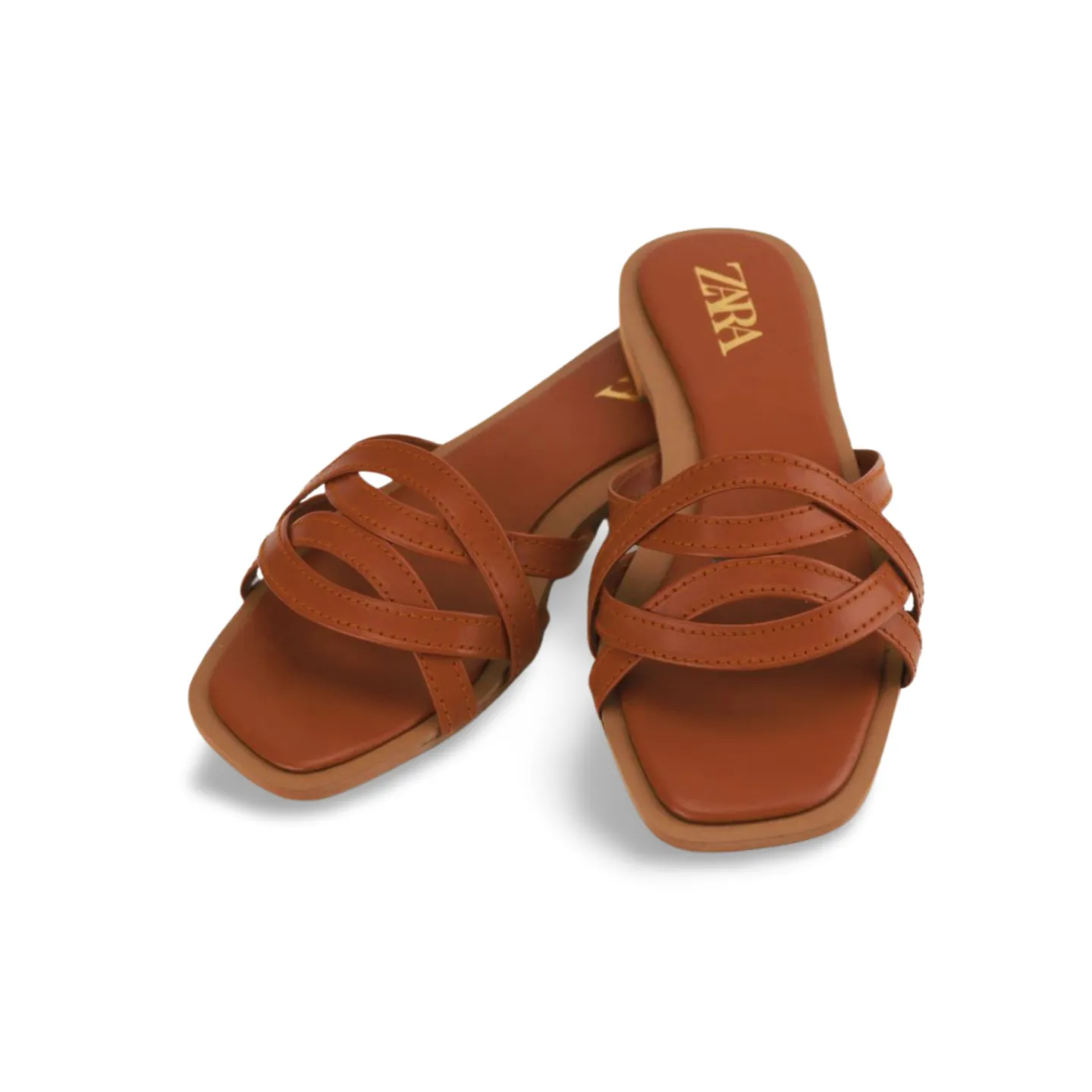 Stylish Soft Strappy Pu Leather Slide Sandals